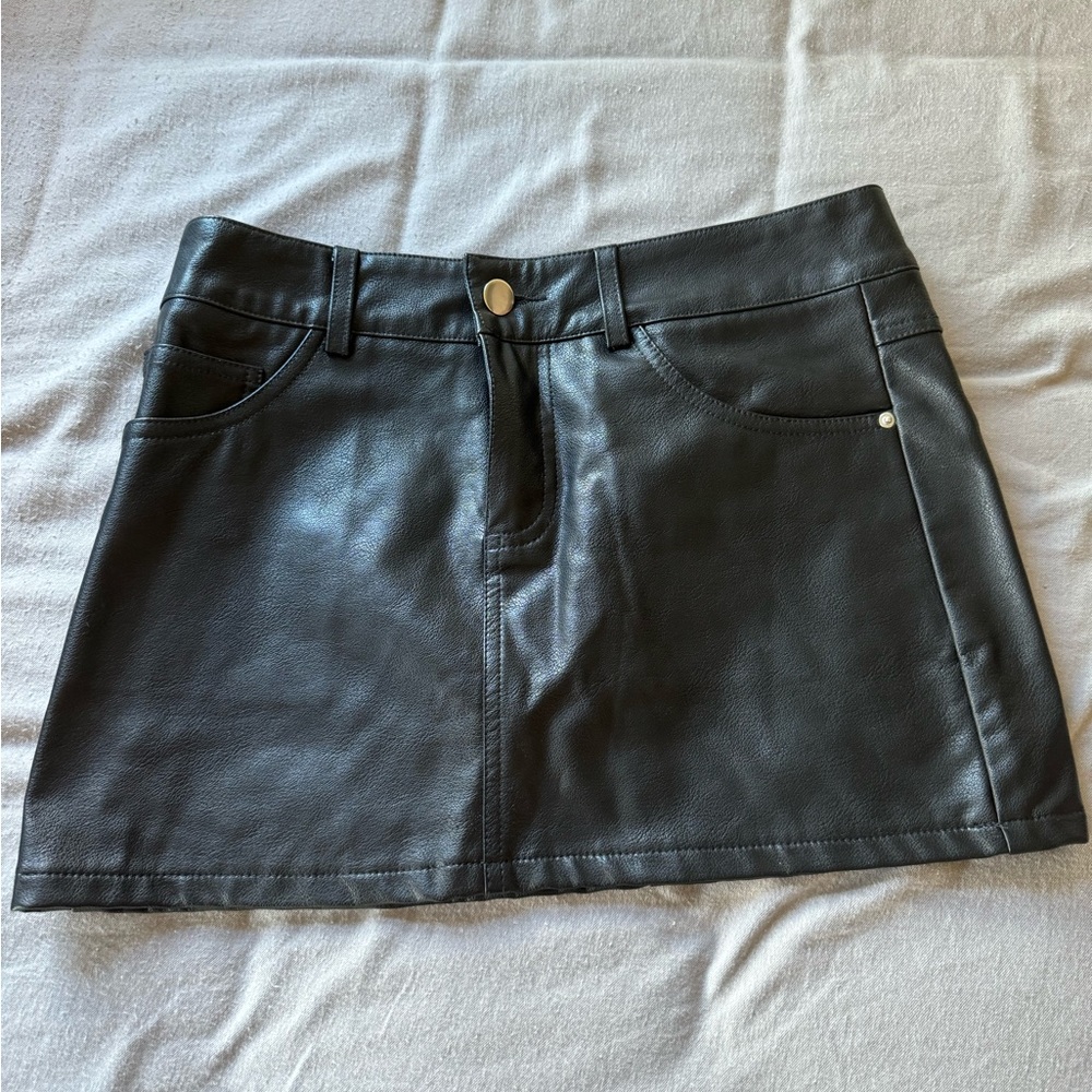 Edikted mini leather skirt